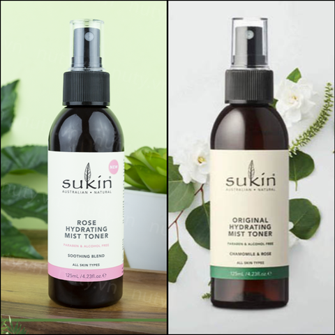 So Sánh Sukin Hydrating Mist Toner Original và Rose: Nên Chọn Loại Nào?